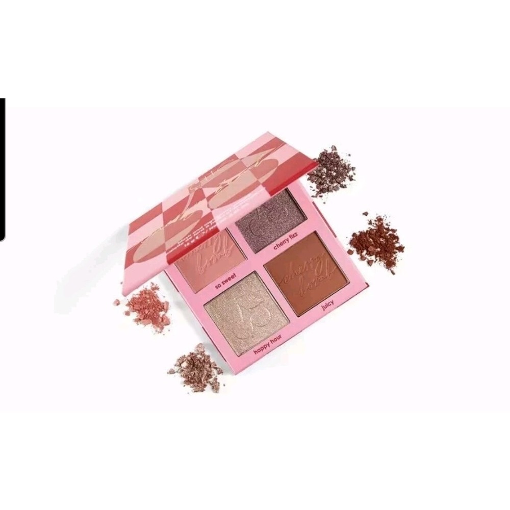 CIATÉ LONDON Cherry Bomb Blush and Highlighter Palette in Light Medium 16 g NIB